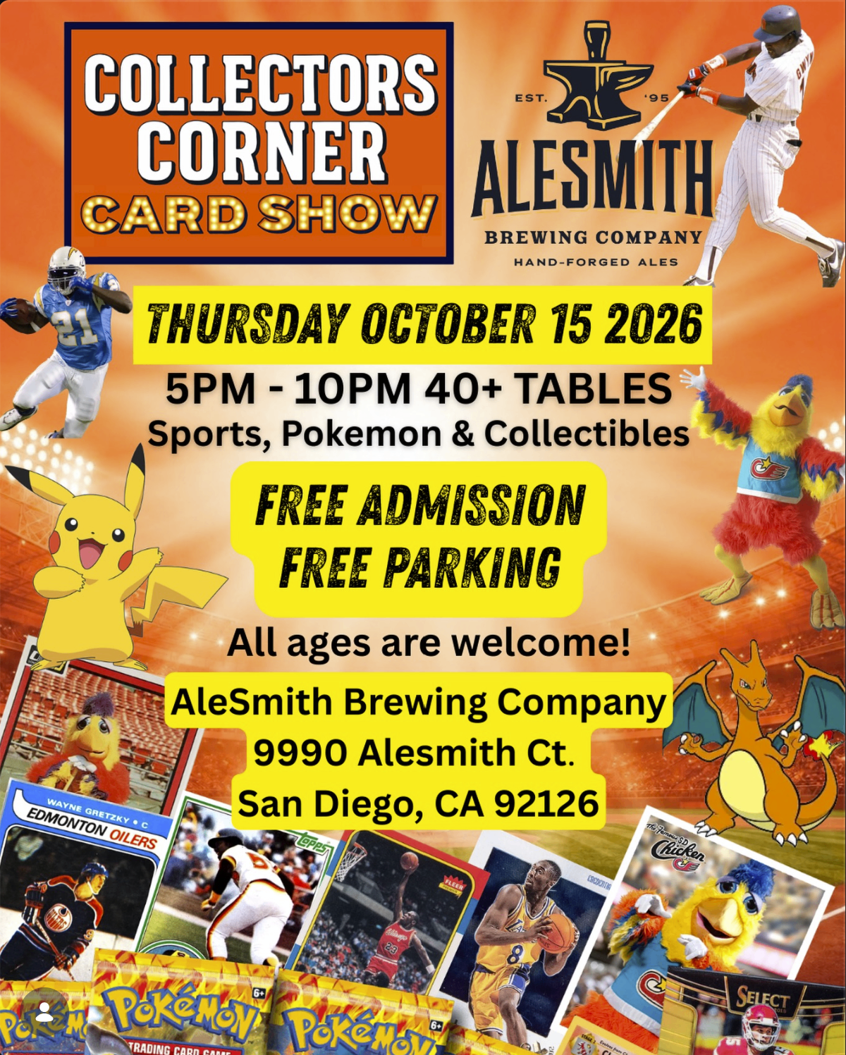 Collector Corner Card Show flyer
