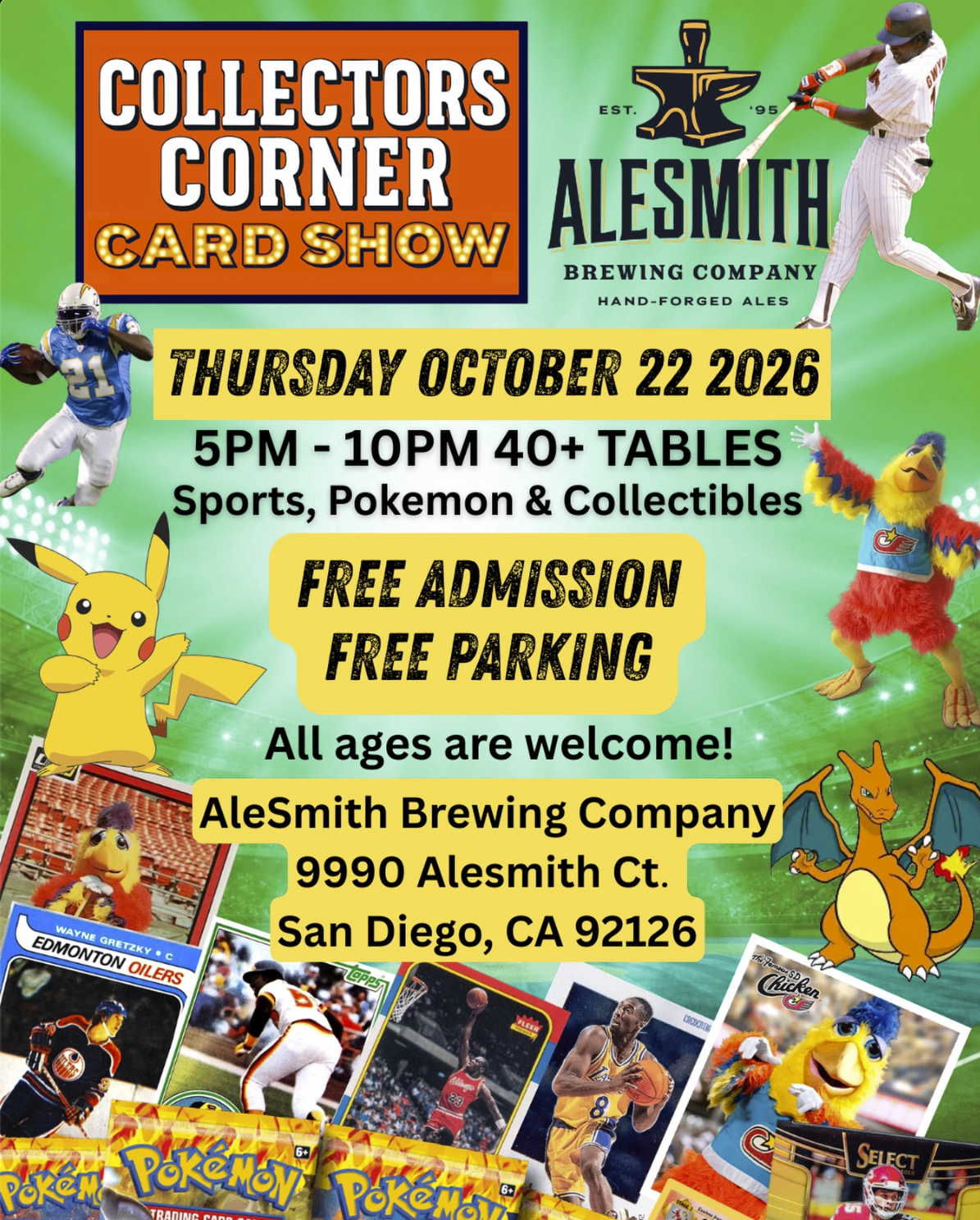 Collector Corner Card Show flyer