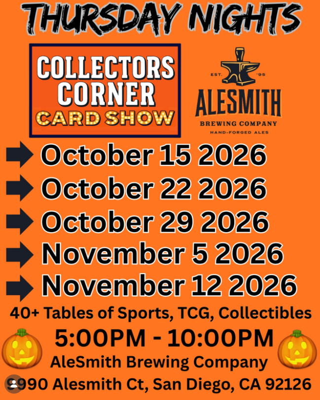 Collectors corner Halloween show flyer